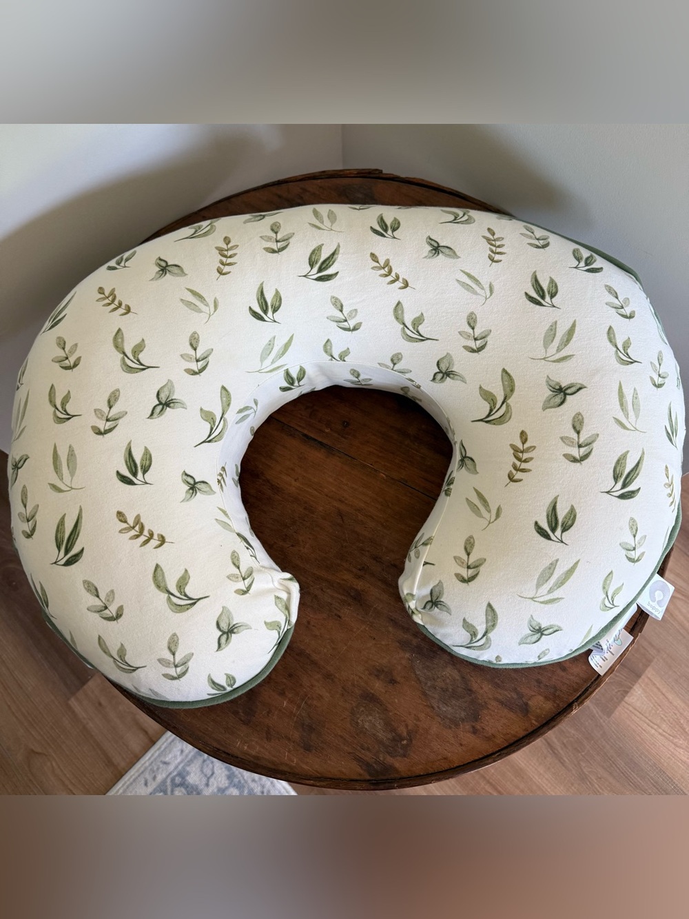 Boppy Nursing Pillow with Green Botanical Print